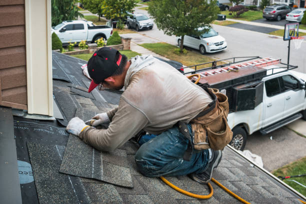 Professional Roof Inspection technician working in Houghton, NY